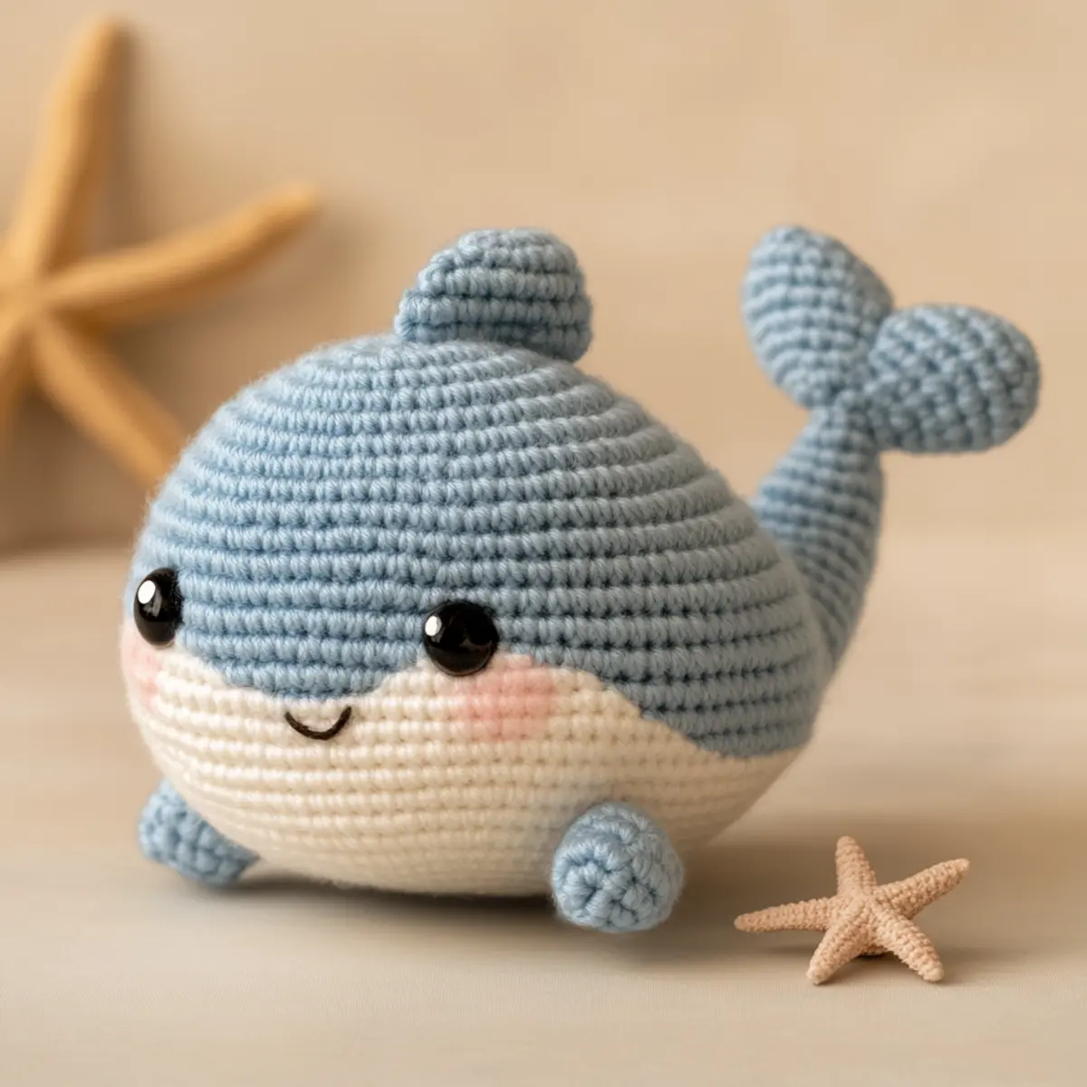 crochet whale