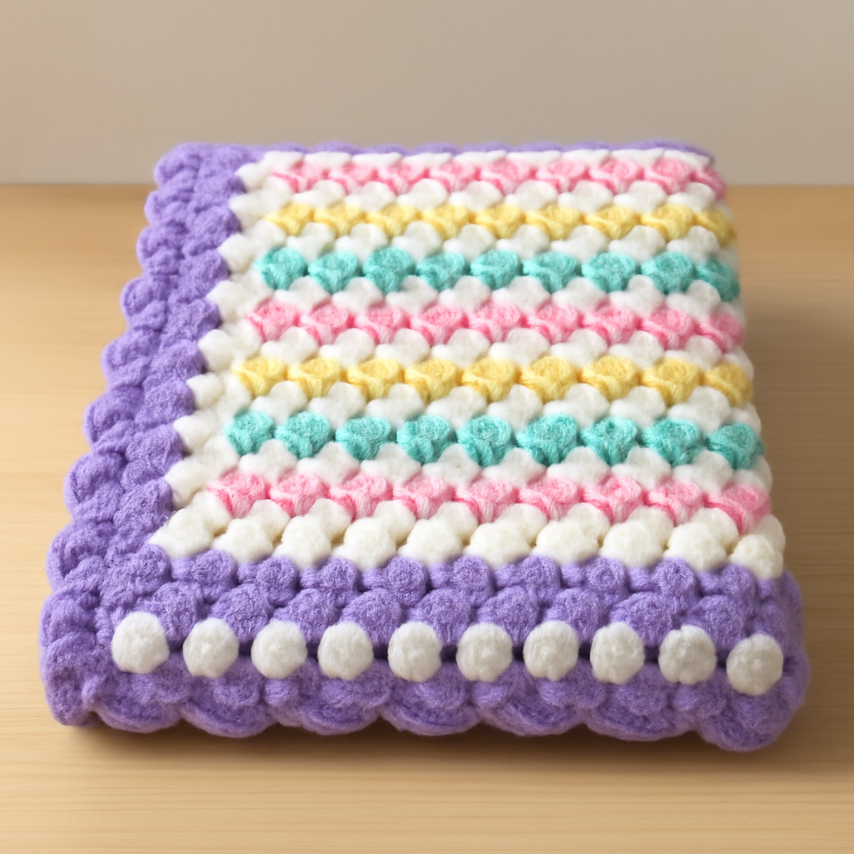 Pastel Pop Crochet Blanket Pattern for Cozy Comfort