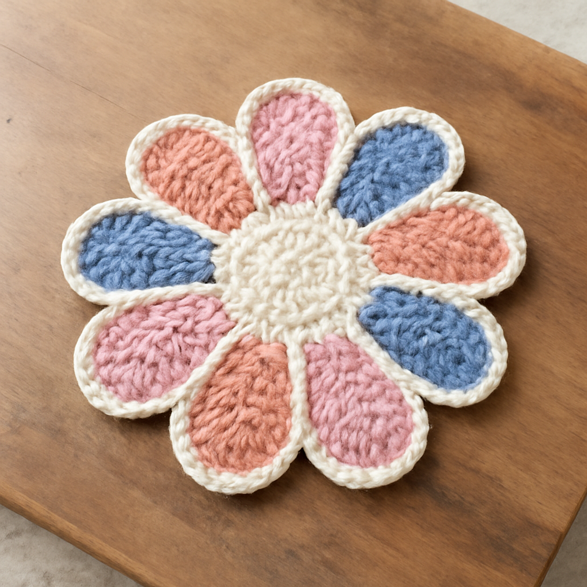 Whimsical Crochet Flower Coasters to Brighten Your Home