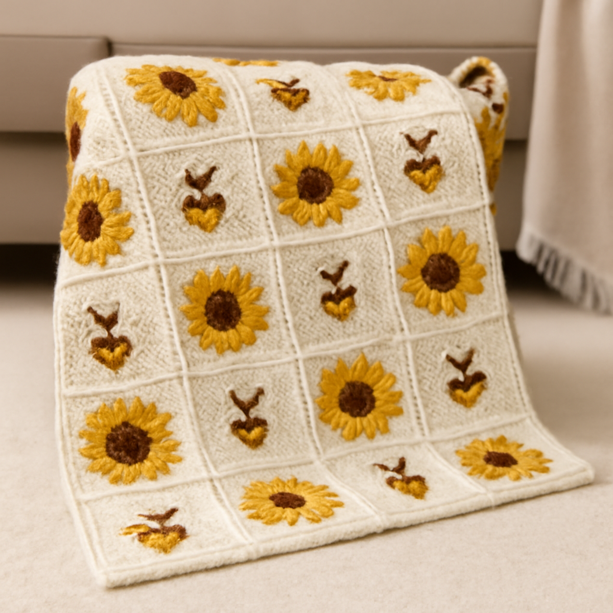 Crochet Sunflower Blanket: A Cheerful Summer Project