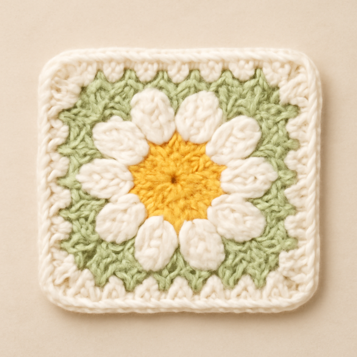 Charming Daisy Granny Square: A Whimsical Crochet Delight