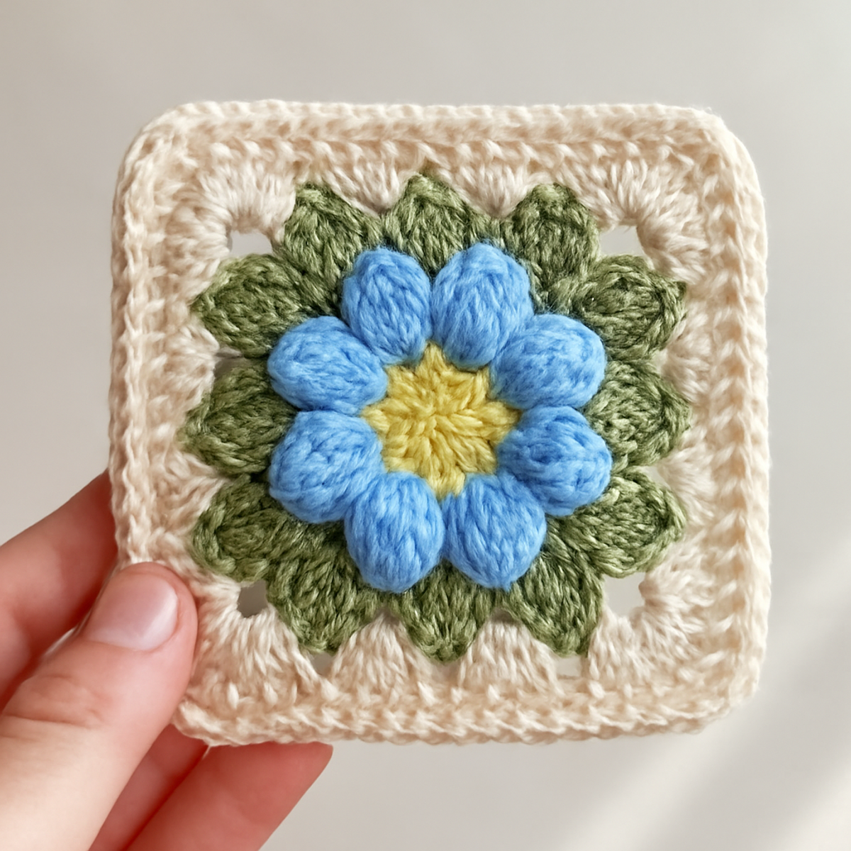 Delightful Floral Granny Square: A Cozy Crochet Pattern