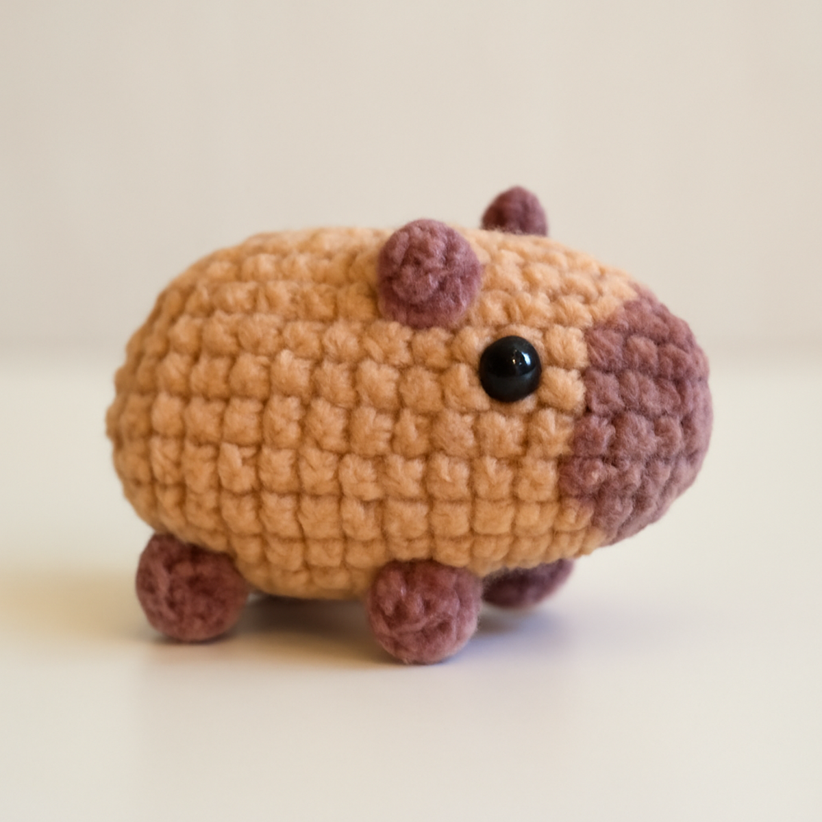 Cute Pocket Capybara Crochet: A No-Sew Amigurumi Project