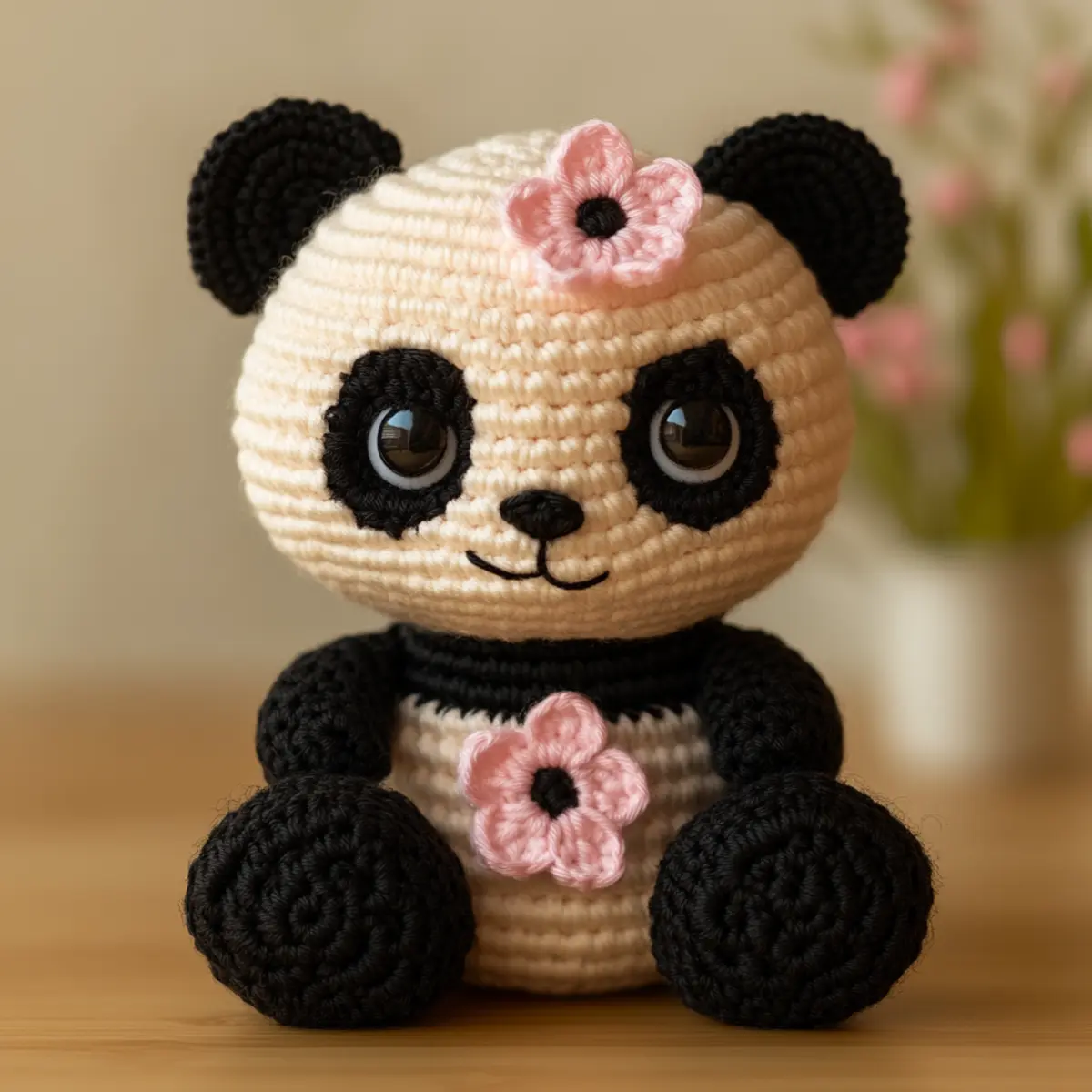 crochet panda plush