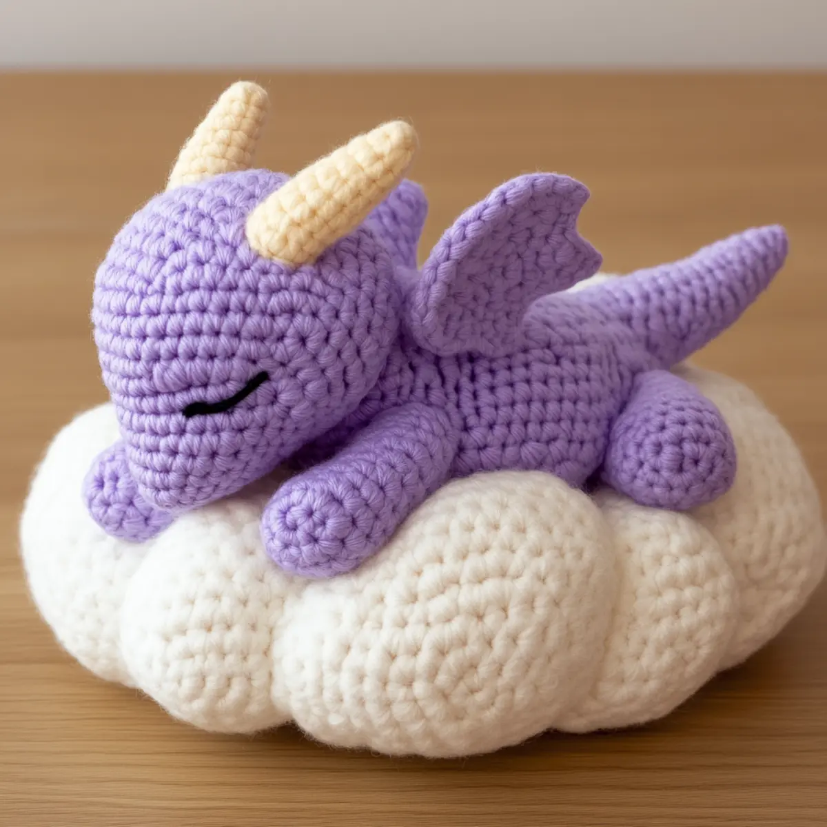 sleepy dragon crochet