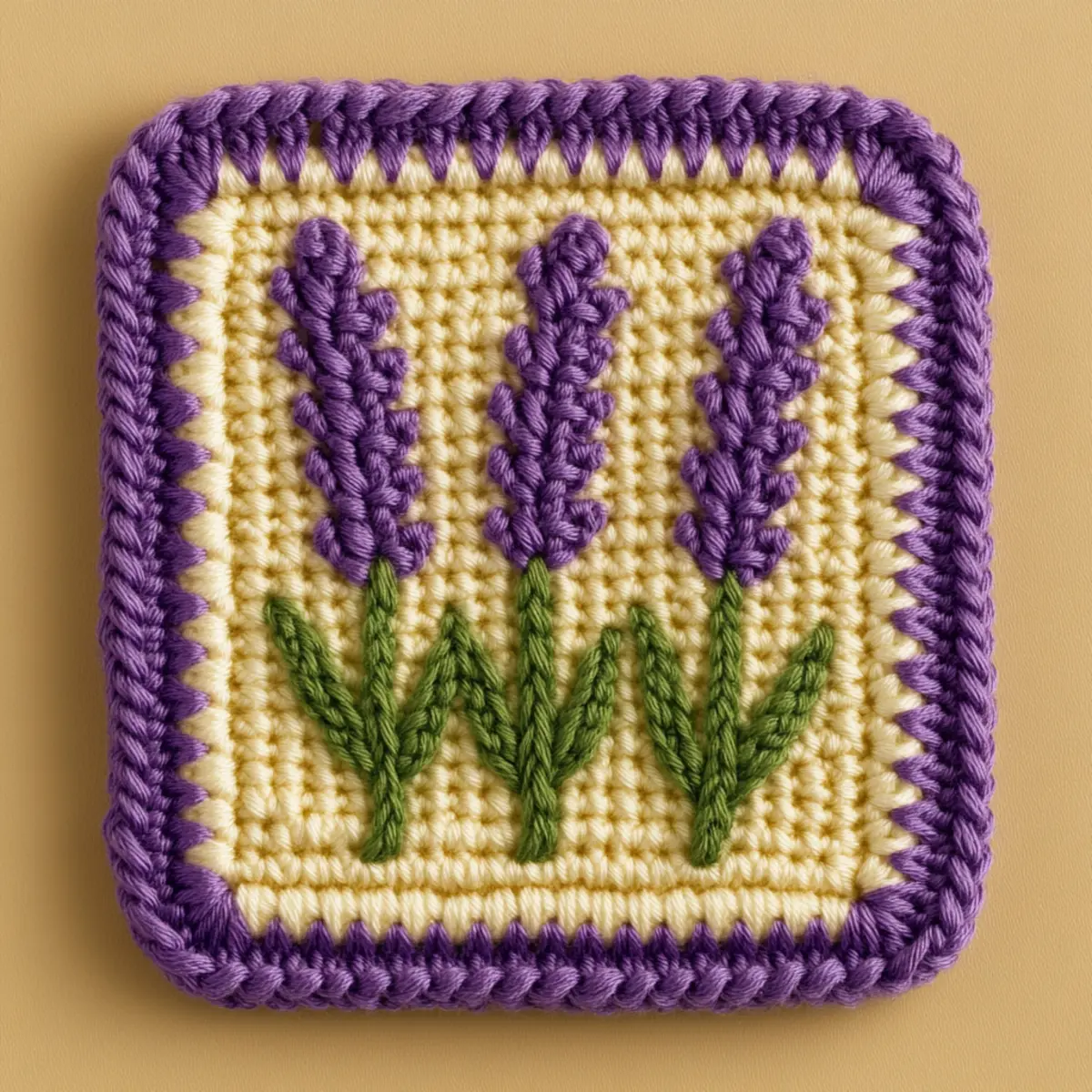 crochet lavender square