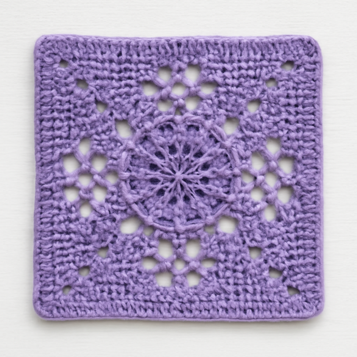Elegant Crochet Square Motif: Create a Floral Masterpiece
