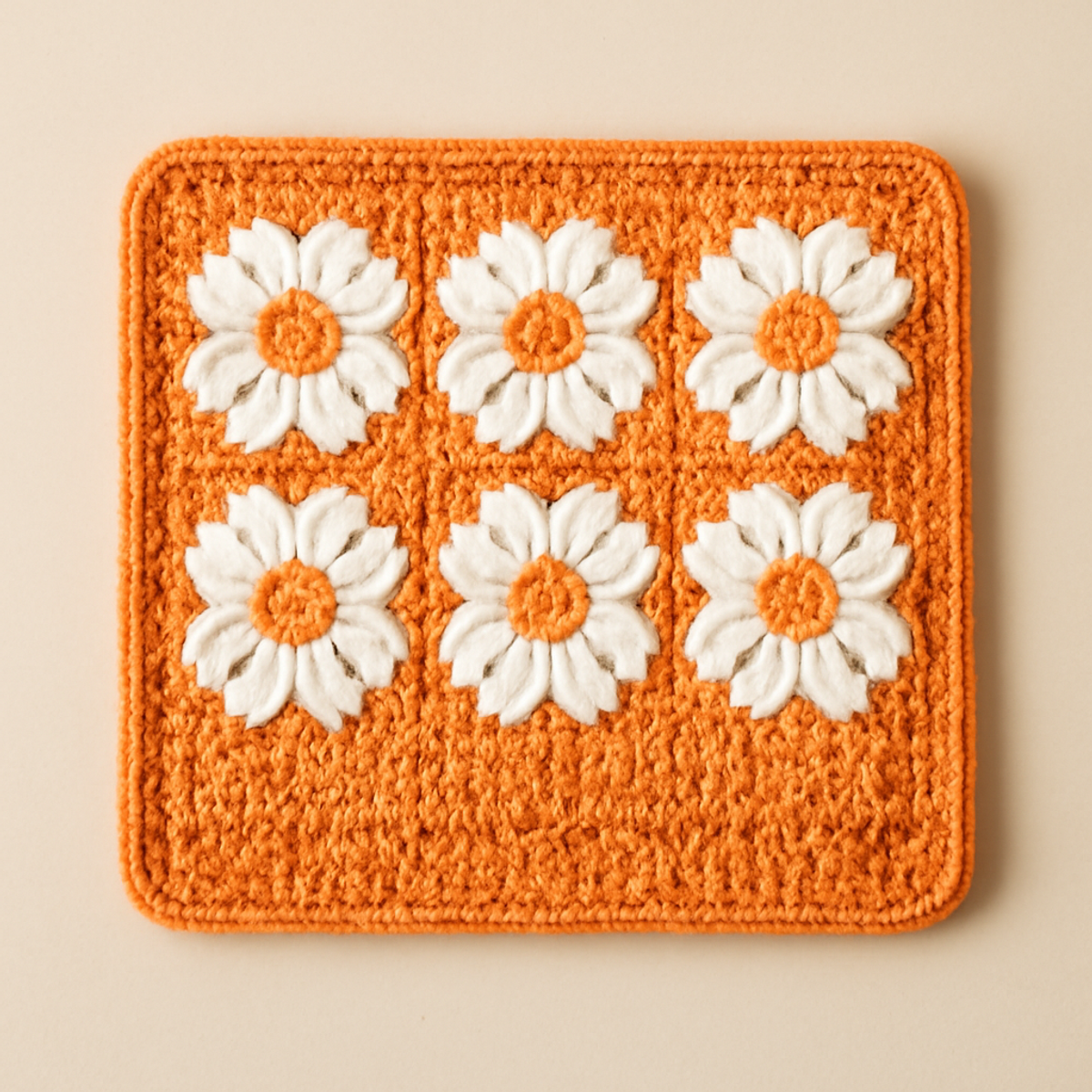 Vibrant Floral Granny Square for Aesthetic Home Décor