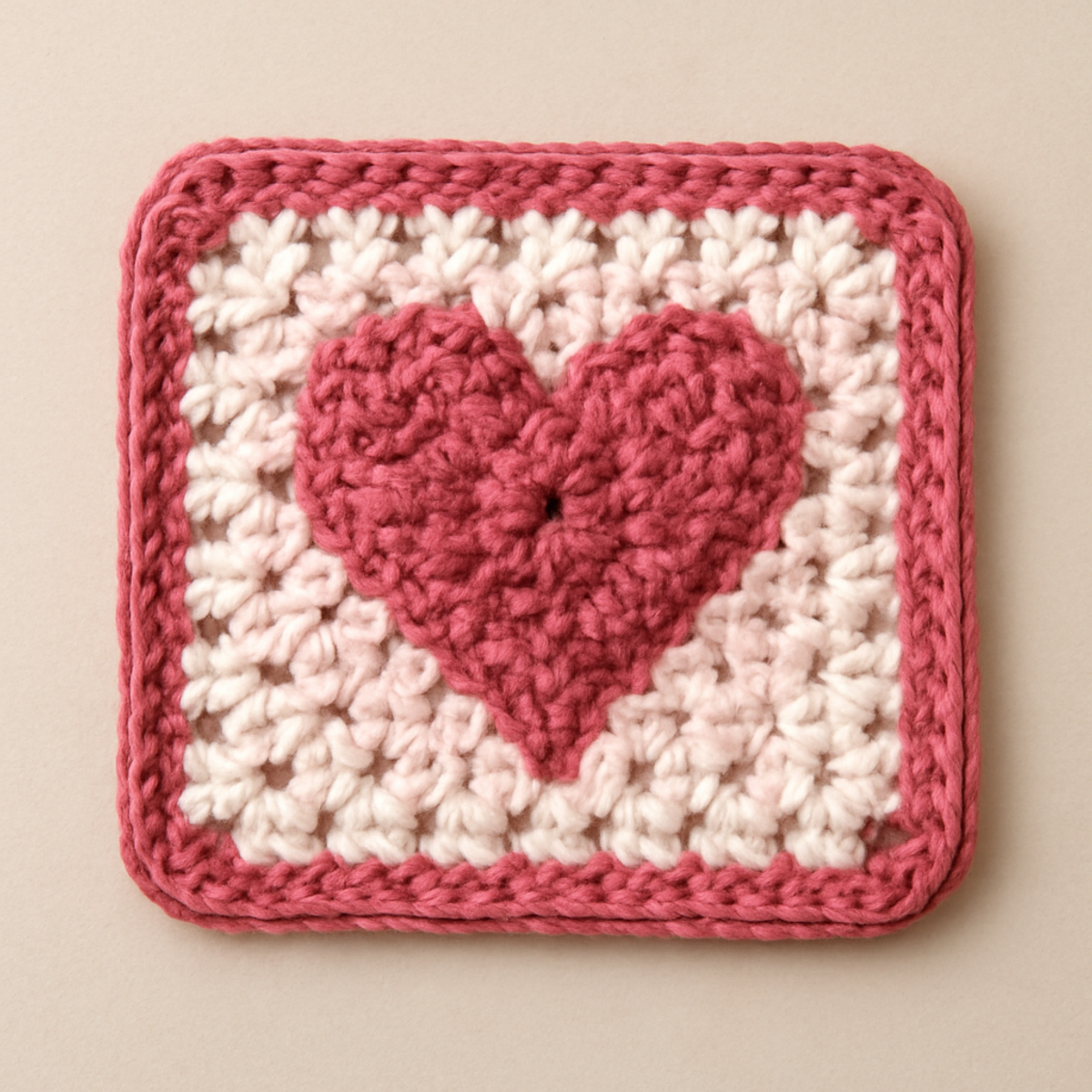 Charming Heart Crochet Square: A Cozy DIY Gift Project